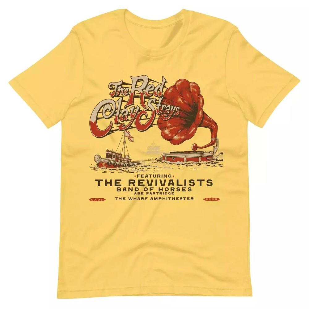 The Red Clay Strays Tour 2025 The Revivalists T Shirt Full Size S-5XL Unisex T-Shirt XXXXL