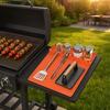 Silicone Barbeque Tool Mat, Food-Grade Heat Resistant Grill Mat, Non-Slip Easy Cleaning Spatula Mat, for Outdoor Grill Kitchen Counter