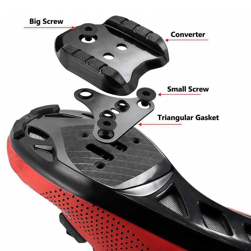 Bike Pedal Cleat Adapter Road Mountain Bicycle Cleat Lock Shose Converter For SPD-SL To MTB SPD System Pedal Plates Cleat