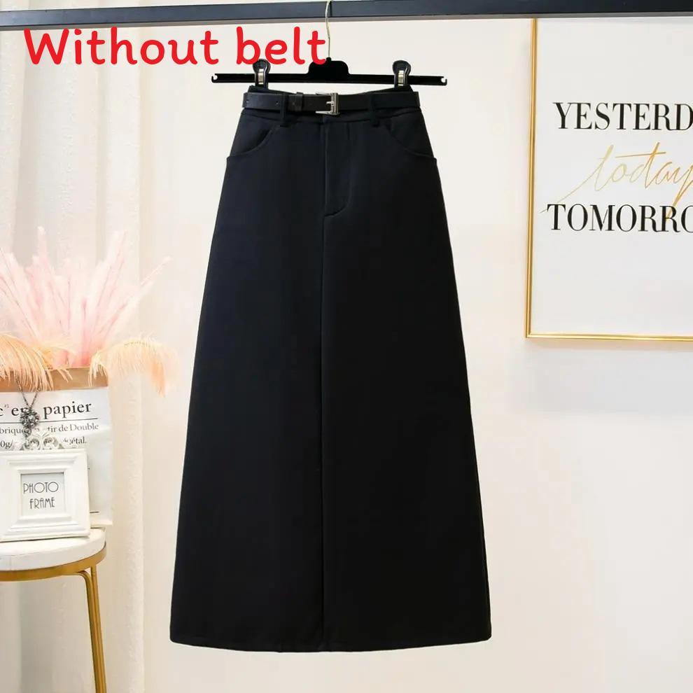 High Waist Slim Fit Pleated Skirt With Zipper For Streetwear And Casual Wear