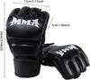 Gants de boxe Kick MMA pour hommes et femmes, en PU, pour karaté, Muay Thai, Guantes De Boxeo, Free Fight, MMA, Sanda, équipement d'entraînement pour adultes et enfants