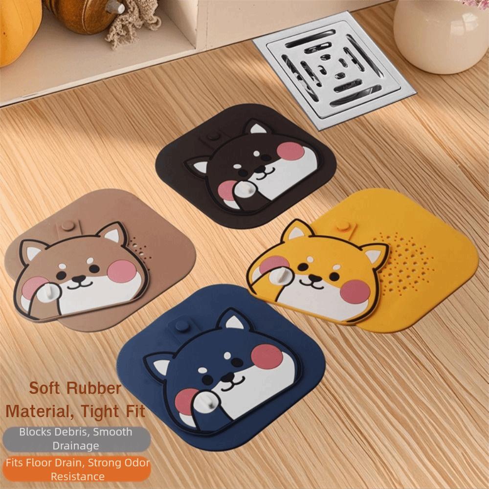 Silicone Sewer Floor Drain Cover Anti-blocking Deodorant Mat Shower Drain Cover  for Kitchen Toilet