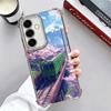 Retro Japanese Sakura Train Soft Phone Case For Samsung A17 A27 A07 A37 A57 A16 A56 A15 A55 A14 A54 A13 A53 A26 A36 A25 A35 A24