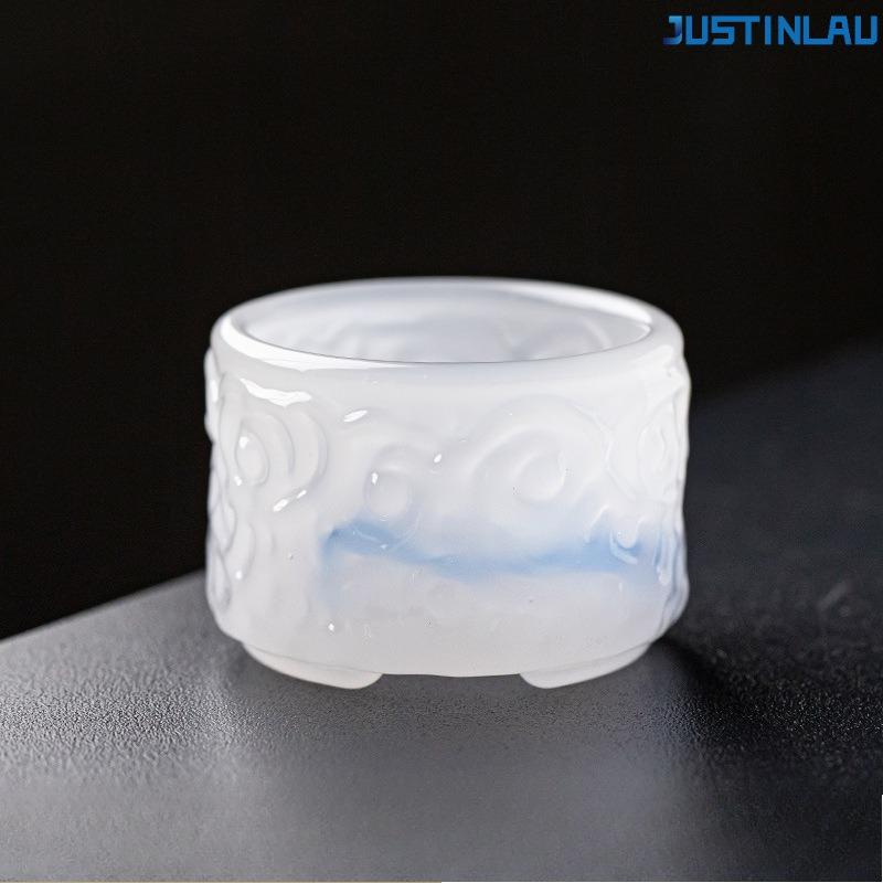 Colored Glass Pink Special for Ladies Flower Tea Fruit Wine Cup Household Tea Wine Tasting Cup Baijiu Cup Sake Cup синий