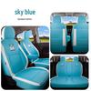 Great Wall ORA Cartoon Full Linen Four Seasons Seat Cushion for Five-Seat Electric Cars.