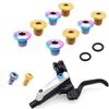 2pcs Bicycles Oil Cover Screws Durability Colorful Bicycles Bleeds Screws for Bike Brake Lever