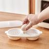 Kitchen Gadgets Clear Water Poached Egg Maker Double Layer Microwave Plastic Non-Stick Cooking Tools Mini Egg Steamer with Lid