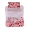 Popular Doll Bed With Flower Pattern Detachable Pillows And Sleeping Bag For Plush Dolls 17cm Plush Figure Doll Display