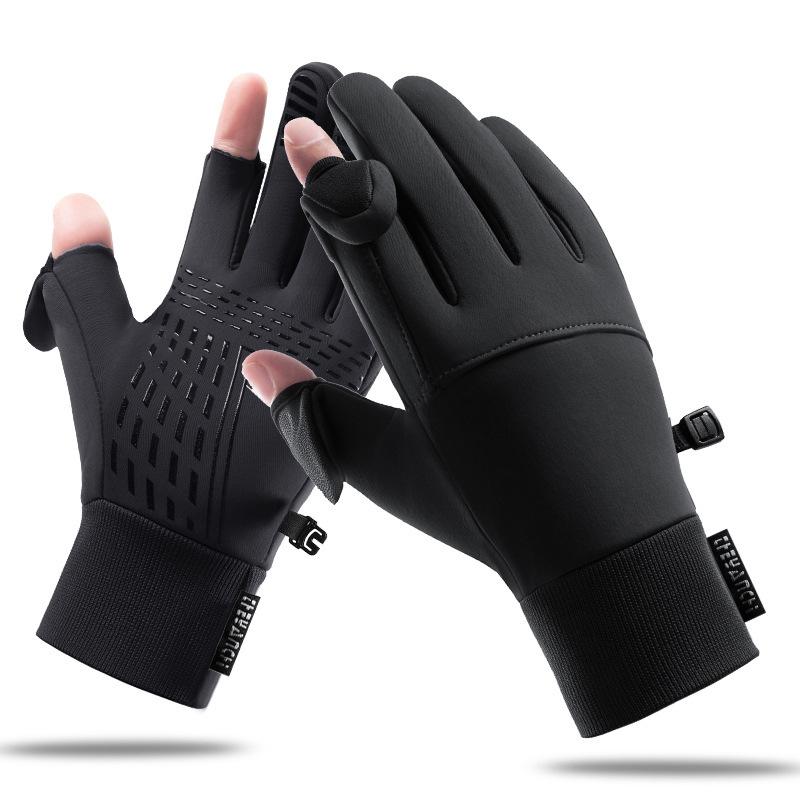 Cycling gloves winter men's outdoor cycling non-slip waterproof thickened cold-proof warm touch screen