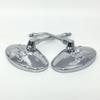 M10 Motorcycle Oval Chrome Rearview Mirrors Universal Motorbike Side Mirror FOR Yamaha Xt 600 Virago 125 535 1100 Vmax 1200