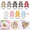 20PCS Cute Mini Decor Buttons Metal Buckles Bear Button DIY Doll Clothes Tiny Craft buttons Clothing Sewing Accessories
