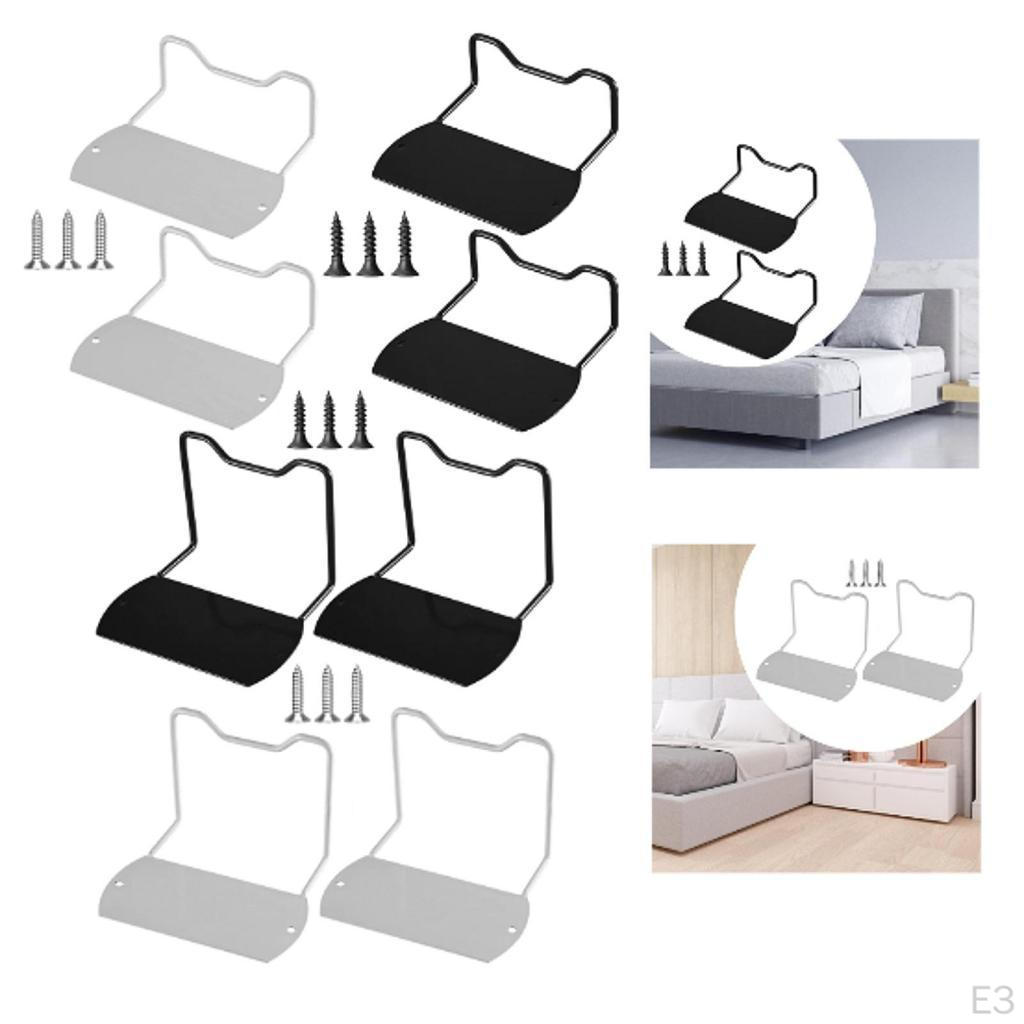 2 -piece Mattress Holder Cap for The Installation of Bed Frame Supports Clamp Without Slide