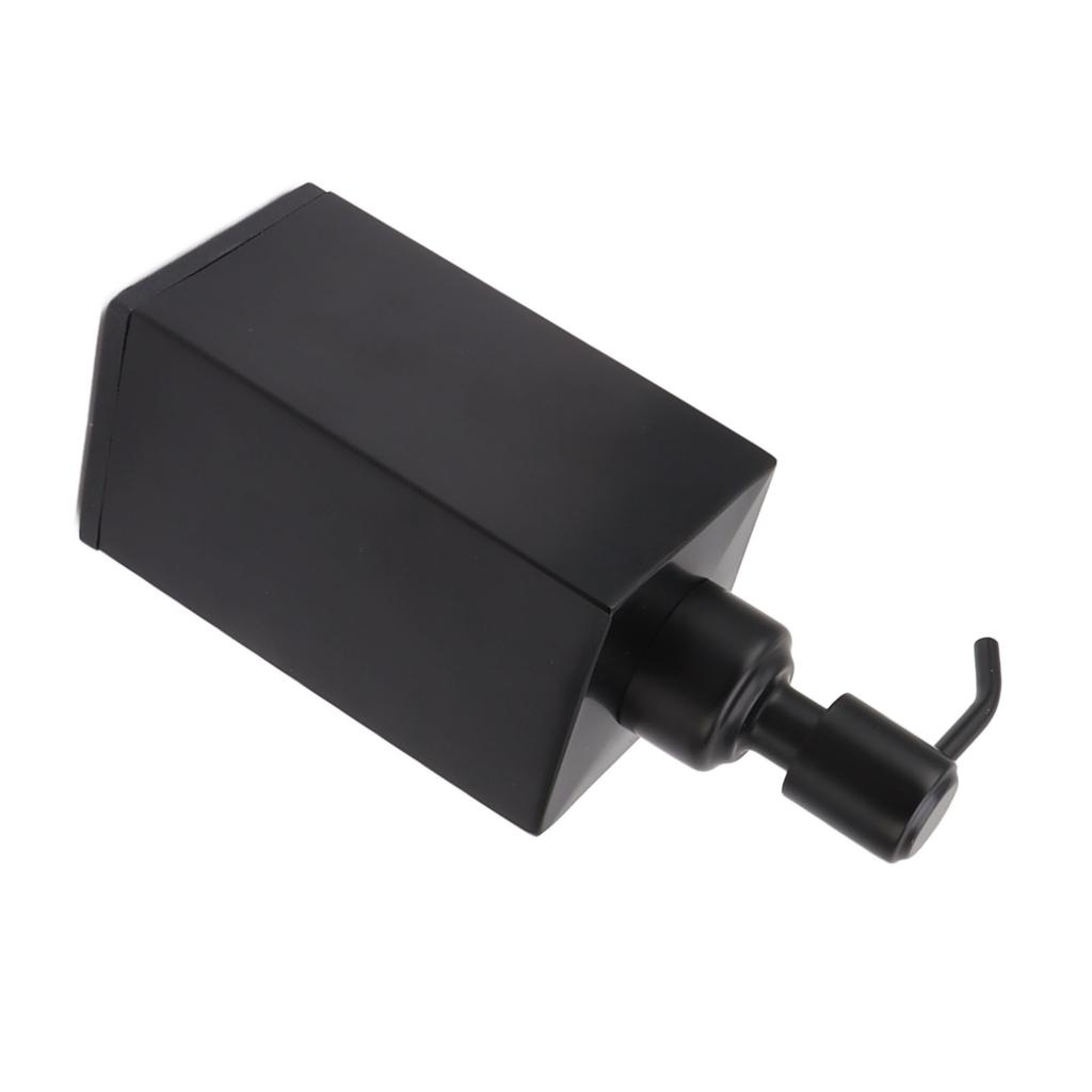 Stainless Steel Soap Dispenser Manual Liquid Pump Hand Press Bottle for Shampoo Shower Lotion Black
