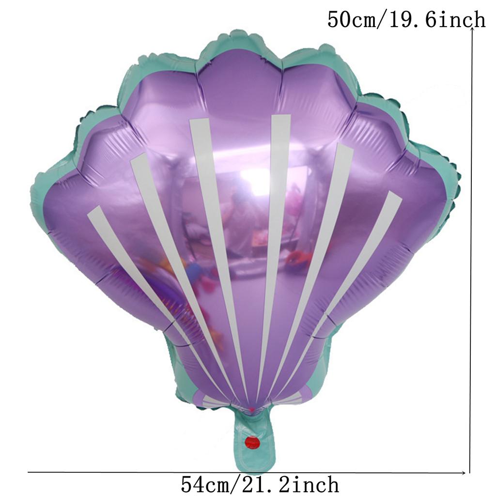 DIY balónkové ozdoby ve tvaru mušle Podvodní světová dekorace na narozeninovou oslavu Latexový balónek pro holčičku Dárek na párty pro miminko