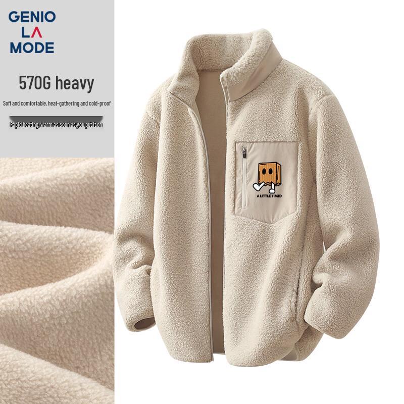 GENIOLAMODE Men's Heavyweight Fleece Jacket