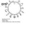 Bracciale da Donna Multi Ciondoli Lega Catena Vuota Colore Solido Moschettone Gioiello da Polso Donna Regalo di Anniversario Braccialetto Leggero