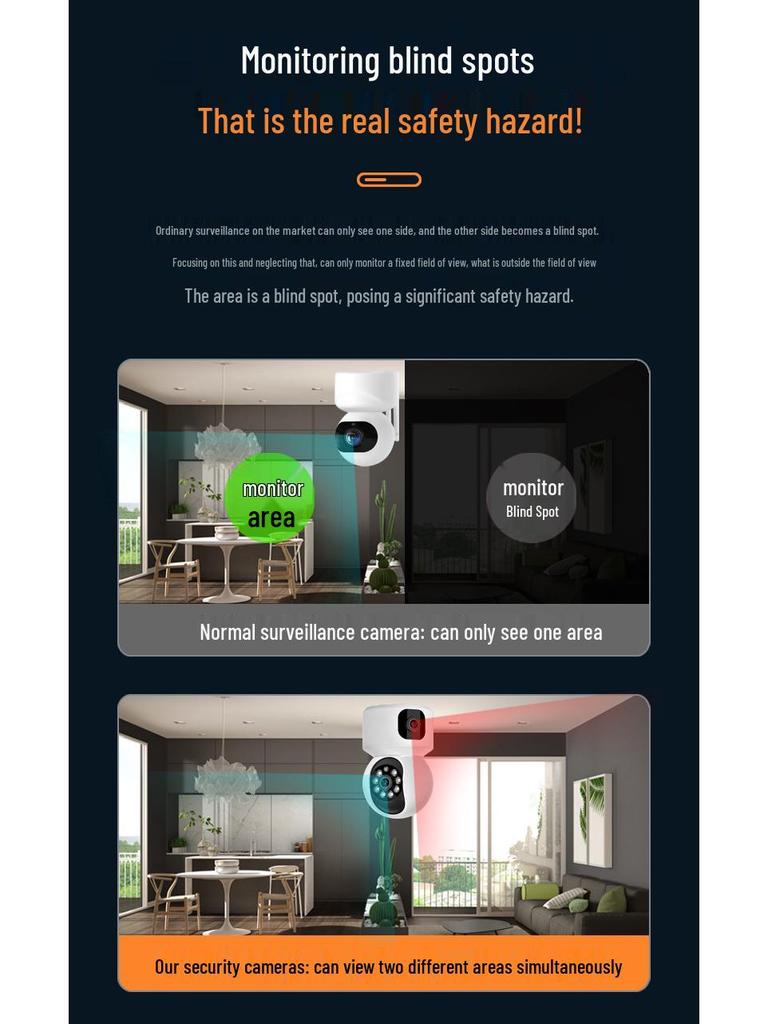 HD WiFi Indoor Wireless Camera with Night Vision & Mobile Remote Viewing
