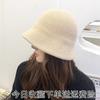 Big Head Circumference Autumn and Winter Hat Women's Basin Hat Warm Bucket Hat Knitted Bucket Hat Winter