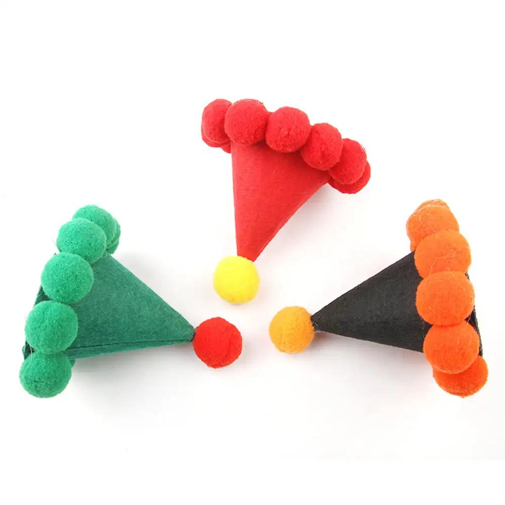 1PC Funny Cat Cap Plush Head Cover Cute Cat Dog Woven Warm Headdress Pet Hat Kitten Puppy Cosplay Costume Accessories