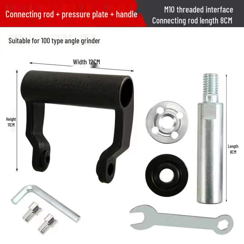 Multifunctional Angle Grinder Extension Rod with Iron Pressure Plate for Polishing and Water Mill Modifications
