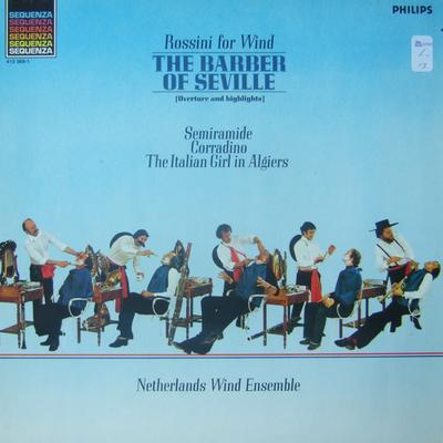 LP-skiva GIOACCHINO ROSSINI  NEDERLANDS BLA  Rossini För Blåsare Barberaren i Sevilla 9500395 Philips 1984 Europa Klassisk Begagnad