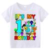 T-shirt Estive a Maniche Corte Stampa Sprunki Incredibox per Bambini Abbigliamento Bambini Ragazzi Ragazze Magliette in Cotone Top Regali per Feste di Compleanno