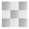 Large Foam Puzzle Mat White And Gray Ricokids 180X180Cm 9 Pcs