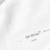 Off-White FW19 Back Letter Logo And Arrow Print Crewneck Long Sleeve Sweatshirt Men Tops White OMBB034E19E300030191
