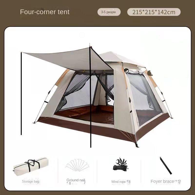 Outdoor Tent Camping Full Set Outdoor Camping Family Picnic Travel Sun Protection Folding Sunshade Portable Automatic