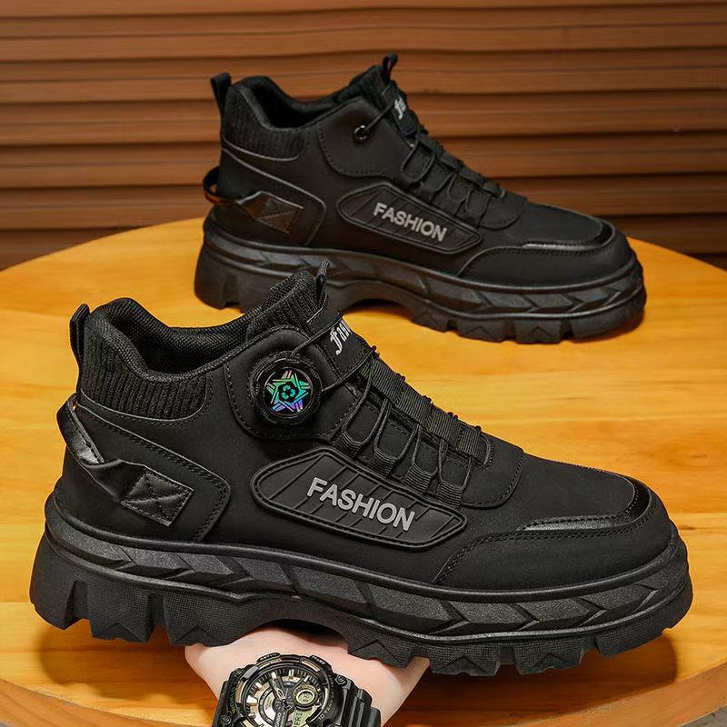 Men's shoes 2025 autumn new high-top casual sports trendy shoes thick sole heightening non-slip outdoor tooling Martin boots