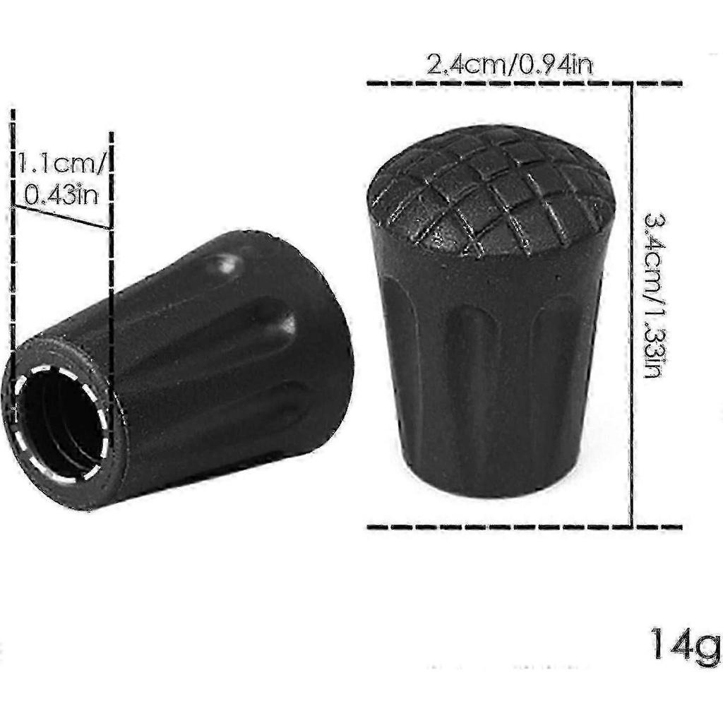 2026 Hot!! 2 Pcs Hiking Pole Replacement Tips | Trekking Pole Replacement Tips For Hiking Poles 6pcs - Hiking Sticks Caps Ends Replacement Tip Protect
