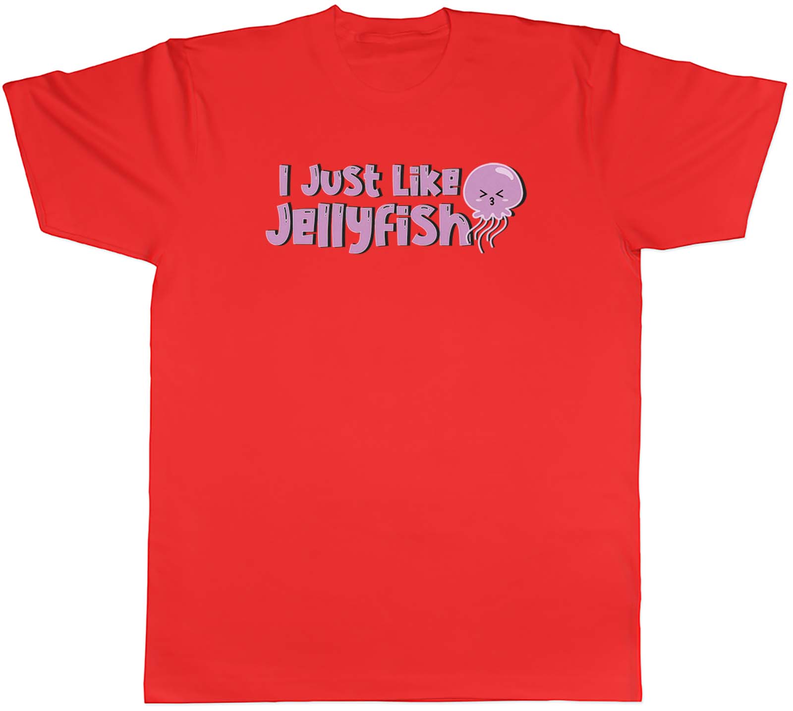 Unisexs T Shirt I Just like Jellyfish Pink Unisex Tee Gift S