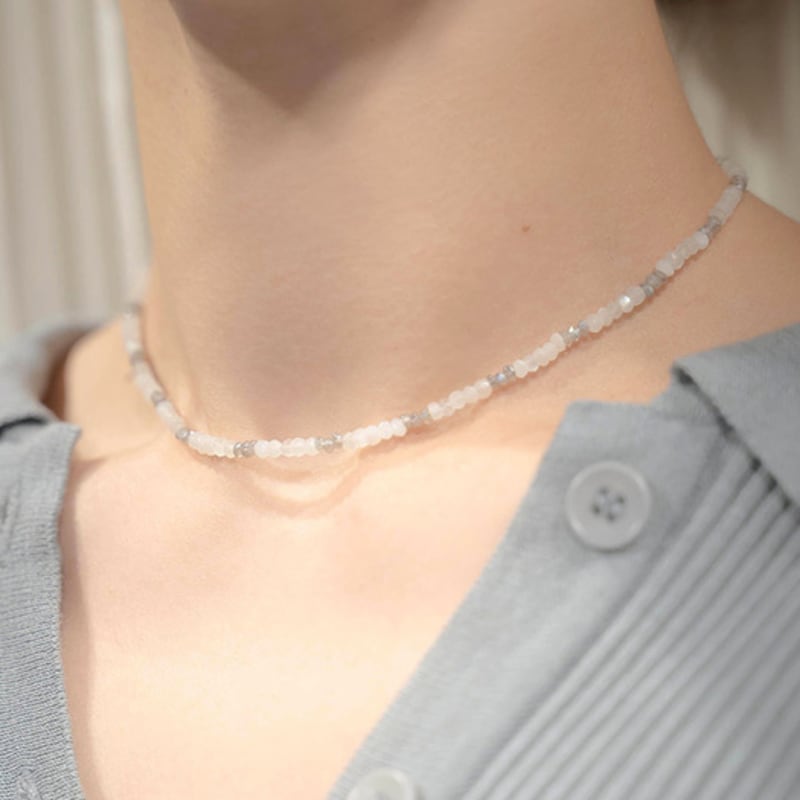 HARANG HR 52N_Labradorite Moonstone Necklace