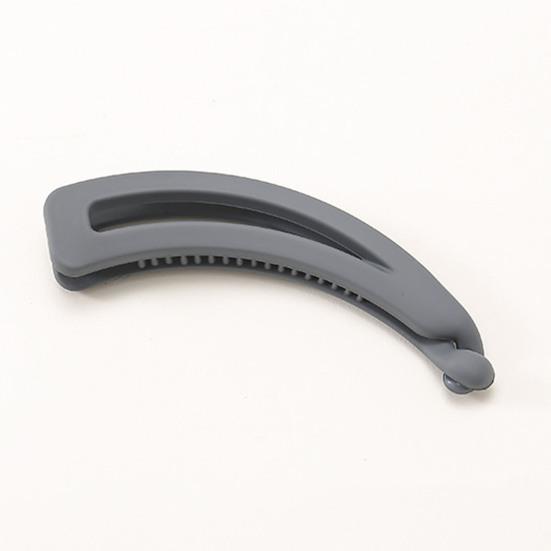 Big Hairpin Fine Workmanship Charming Compact Solid Color Banana Vertical Hair Barrette for Party