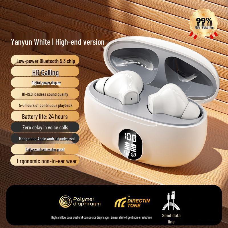 895B Semi-In-Ear Sports Headphones: High-Quality Sound, Comfortable Fit, Long Battery Life, Digital Display, Universal Compatibility