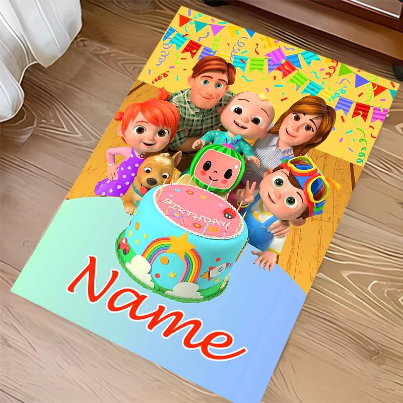 Custom personalization CoComelon - Dance Party Print Area Rug - Soft, Washable Non-Slip Indoor Mat,Living Room,Home&Office Decorative Rug