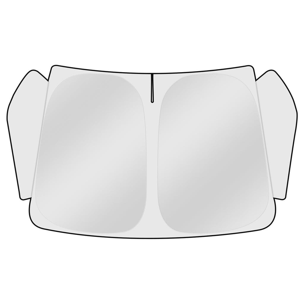 AUTO SPEC Front Sunshade for Toyota 40 Series and Blackout Front Shade with Integrated Triangular UV Sun Heat Easy Installation and Foldable Sunshade