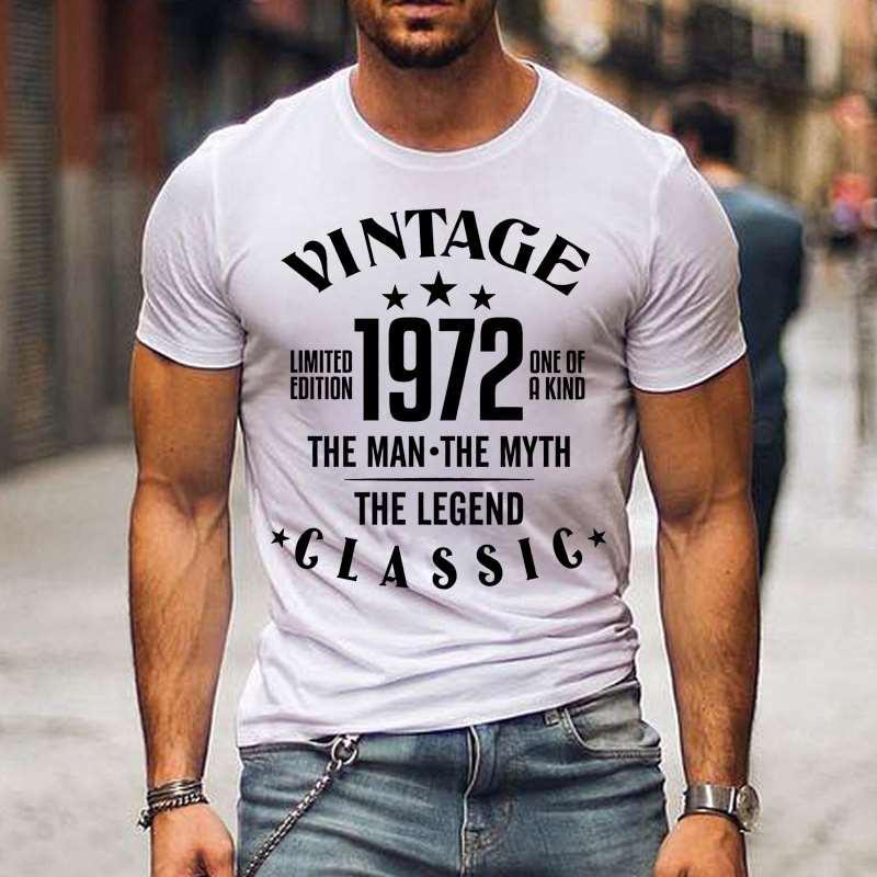 Men's Classic T-shirt Summer T-shirt Women's Casual Short Sleeve Round Neck Top