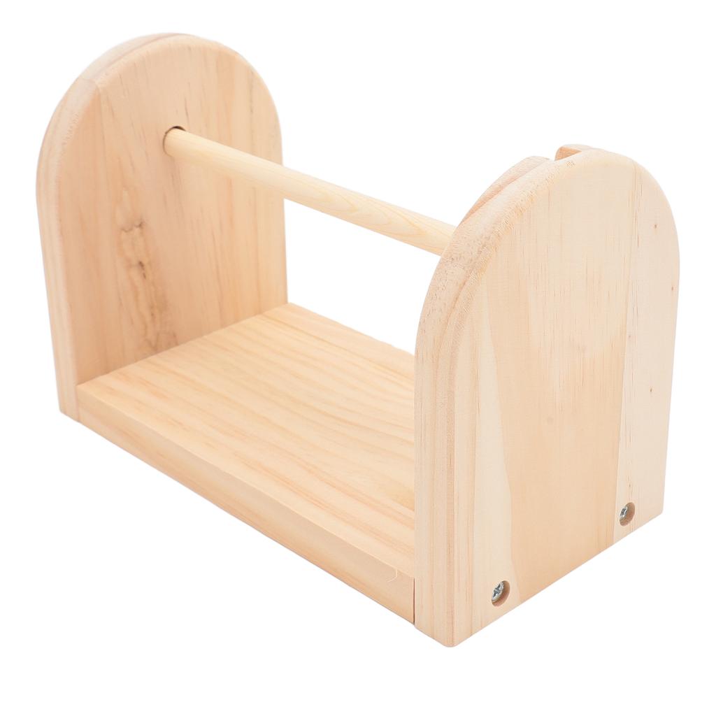 Wooden Yarn Holder Single Rotating Yarn Storage Horizontal Crochet Yarn Ball Holder for Hat Sweater