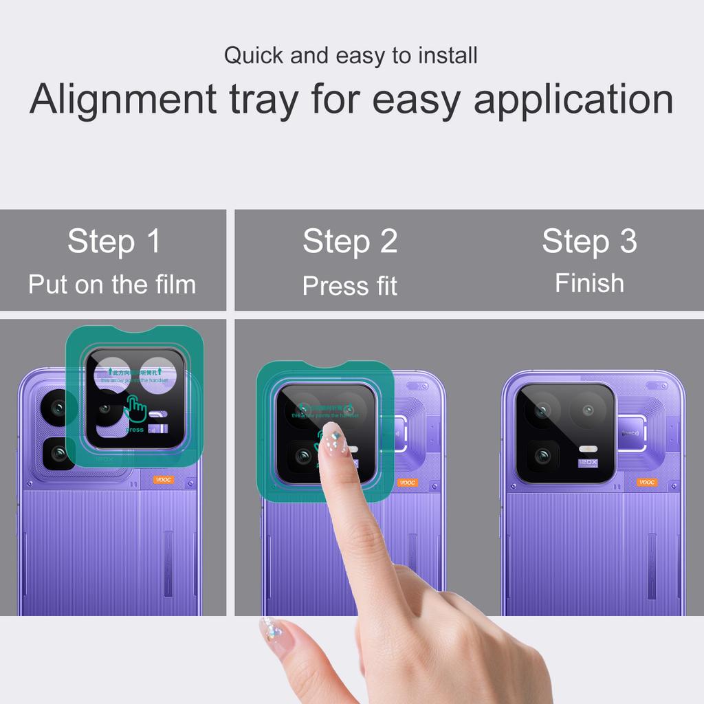 For Realme Neo 8 5G Glass IMAK High Definition Glass Lens Film Self-positioning Version Black Version