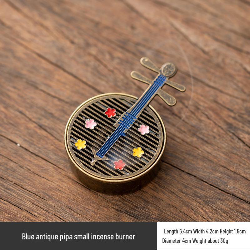 Vertical Baifu Hollow Creative Alloy Incense Burner - Office Decor