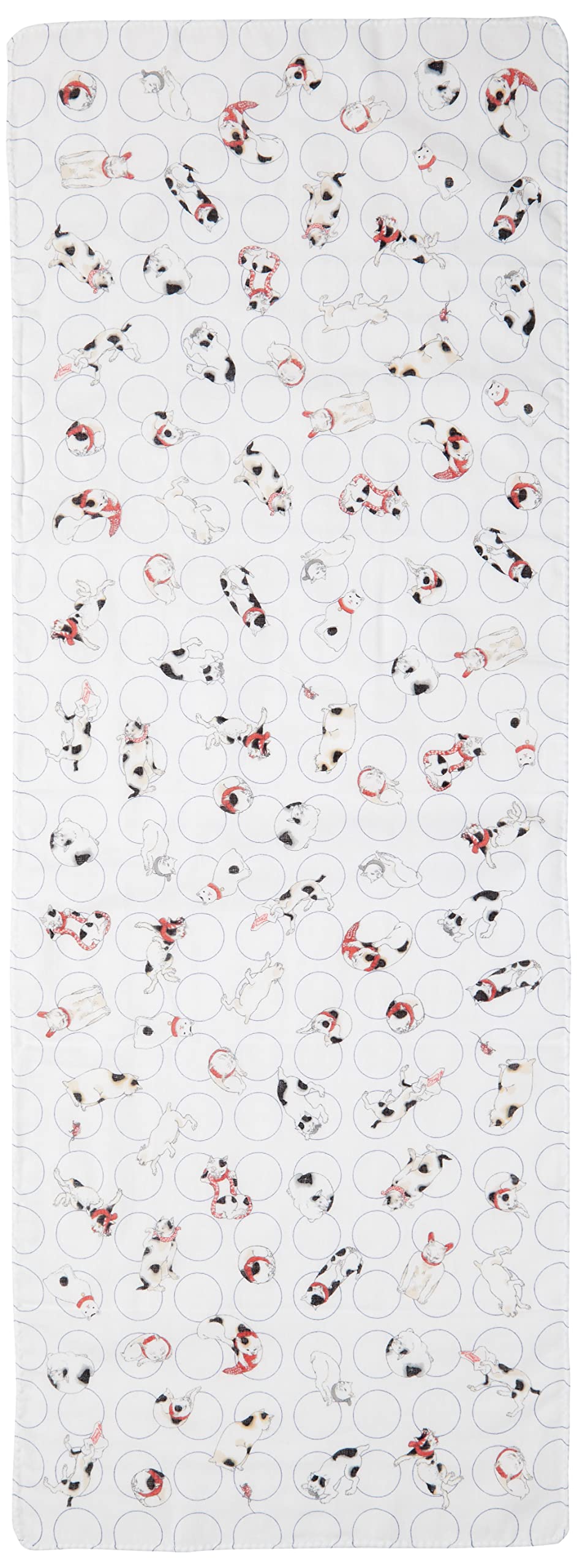 Yamamoto Jin Shoten Japanese Kyoto Hand Double Gauze Hand Cat Design 32 x 89 cm (YamamotoJin) Goods, Accessories, Ukiyo-e Towel, Towel, (Kuniyoshi),