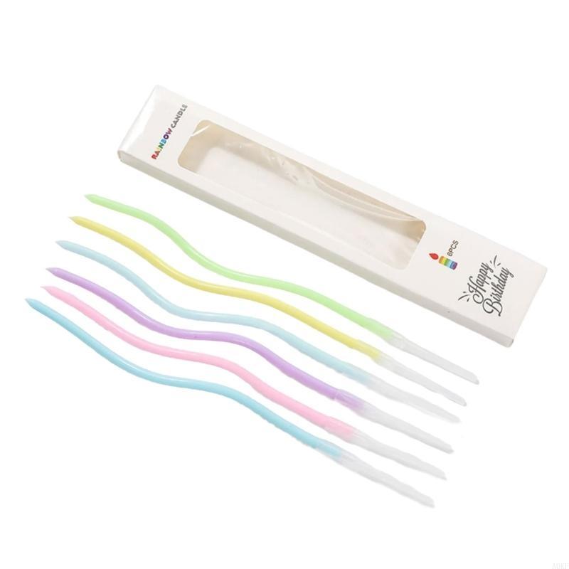 

6Pieces Functional Curved Decorative Cake with Gold Plating for Birthday and Anniversary Party Decorations A0KF