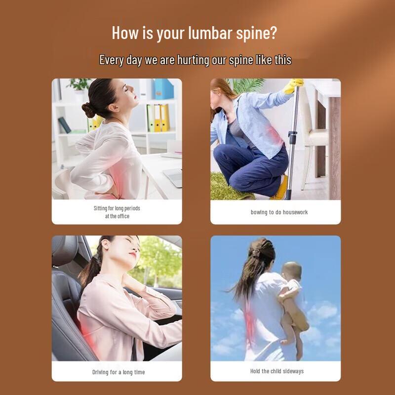 CLORIS Lumbar and Back Massager Cushion