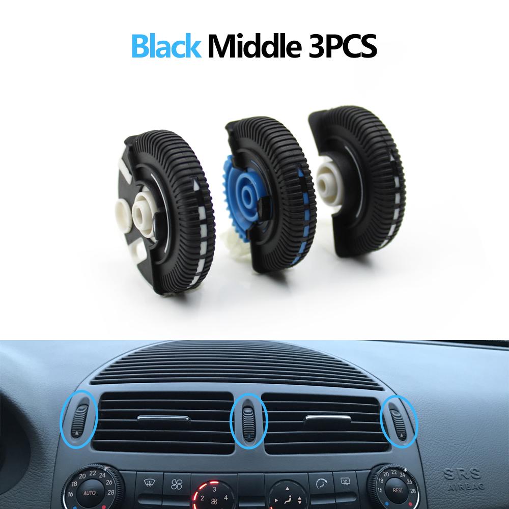2/3PCS Front Rear Air Conditioning Control Roller AC Vent Base Rolling Wheel For Benz E Class W211 E200 E300 E230 E260 E280