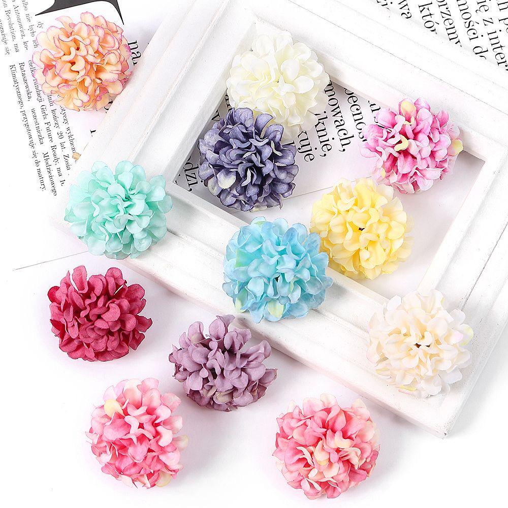Candy Ball Hydrangea Silk Flower DIY Headwear Accessories for Weddings