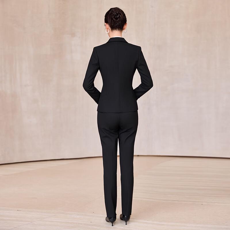 Tluoman Double-Button Formal Women's Suit Set