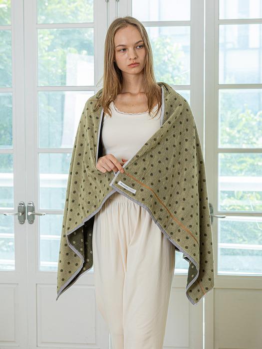 

Melanie Joy MJ_Polka dot two-color towel_2color BLUE_FREE