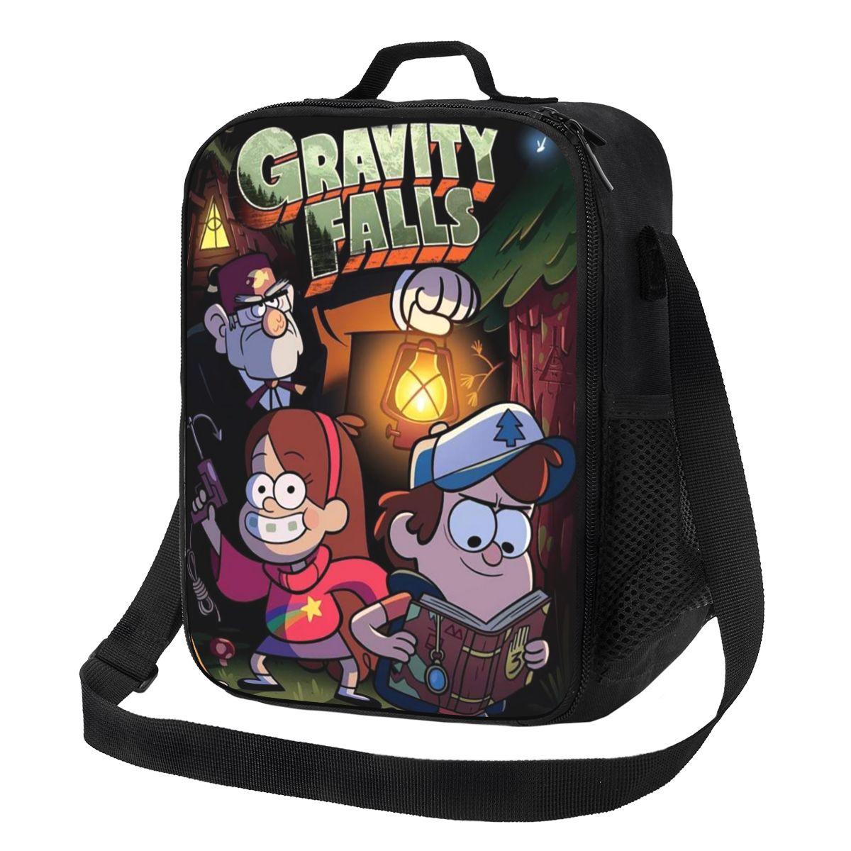 Gravity Falls Термосумка для ланча для женщин Хранение бенто Контейнеры для еды Портативный контейнер Охладитель Термоланчбокс Сумка-тоут One Size
