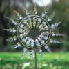 Outdoor Metal Unique Windmill Wind Rotation Sculpture Decoration Garden Art Decoration
